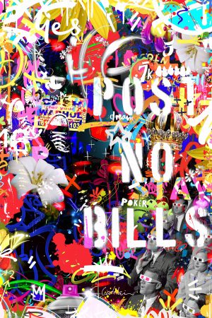 YES artiste urbain C.Catelain. Street Art Collection PLEXIGLASS